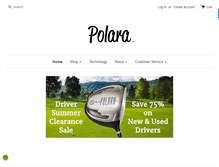 Tablet Screenshot of polaragolf.com